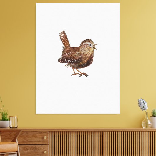 Toile Oiseau Wren (Troglodytes Troglodytes) (Insitu(Salon))