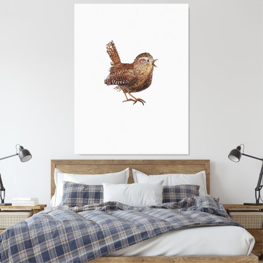 Toile Oiseau Wren (Troglodytes Troglodytes) (Insitu(Chambre))