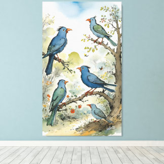 Toile Oiseaux