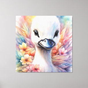 Toile Oiseaux arc-en-ciel Swan 2