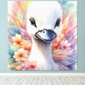 Toile Oiseaux arc-en-ciel Swan 2 (Insitu (Plancher de Bois))