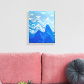 Toile Oiseaux au-dessus des vagues de la mer (Insitu(Salon))
