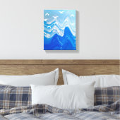 Toile Oiseaux au-dessus des vagues de la mer (Insitu(Chambre))