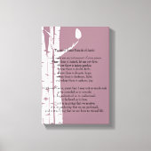 Toile Oiseaux avec prière (Recto)