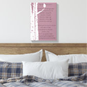 Toile Oiseaux avec prière (Insitu(Chambre))