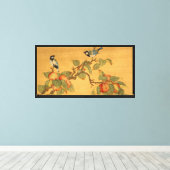 Toile Oiseaux chinois orientaux et fruits (Insitu (Plancher de Bois))