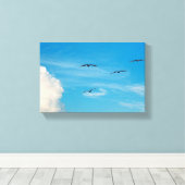 Toile Oiseaux dans le ciel (Insitu (Plancher de Bois))
