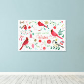 Toile Oiseaux d'hiver - Voeux chauds (Insitu (Plancher de Bois))