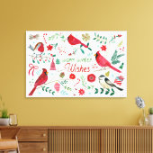 Toile Oiseaux d'hiver - Voeux chauds (Insitu(Salon))