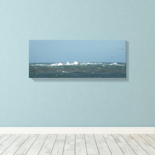 Toile Oiseaux en activité (Insitu (Plancher de Bois))