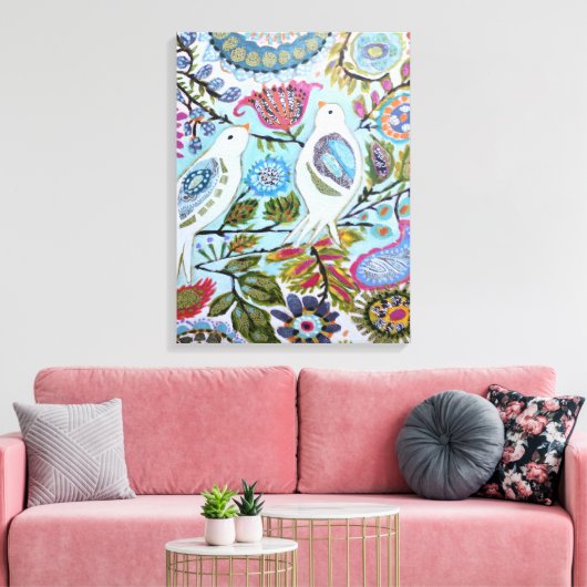 Toile Oiseaux en papier I (Insitu(Salon))