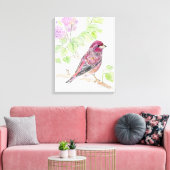 Toile Oiseaux et fleurs de l'état du New Hampshire (Insitu(Salon))