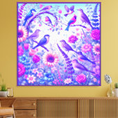 Toile oiseaux fleurs (Insitu(Salon))