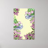 Toile Oiseaux folkloriques Fleurs Acorns (Recto)