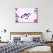 Toile Oiseaux folkloriques Fleurs Acorns (Insitu(Chambre))