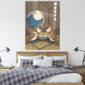Toile Oiseaux jouant au Mahjong (Insitu(Chambre))