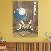 Toile Oiseaux jouant au Mahjong (Insitu(Salon))