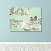 Toile Oiseaux jumeaux dans les Branches Cancas (Insitu (Plancher de Bois))