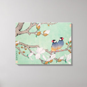 Toile Oiseaux jumeaux dans les branches Cancas