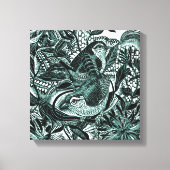 Toile Oiseaux Mignons En Art Vintage Forestier (Recto)