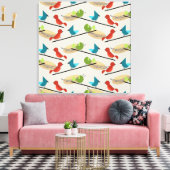 Toile Oiseaux modernes du milieu du siècle (Insitu(Salon))