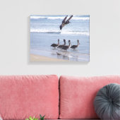 Toile Oiseaux pélicans Faune Animaux Océan (Insitu(Salon))