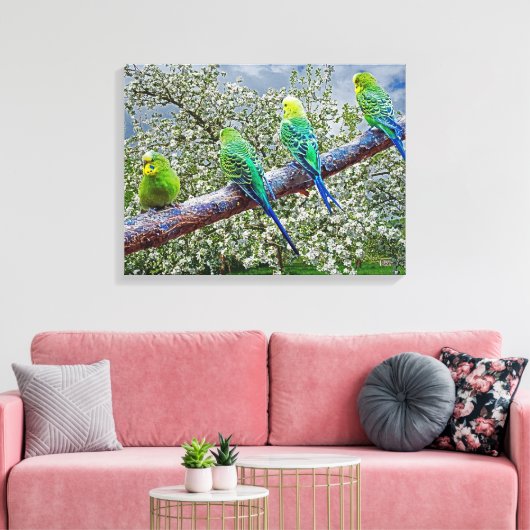 Toile Oiseaux - perruques (Insitu(Salon))