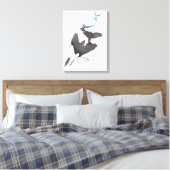 Toile Oiseaux volants à l'ombre de la main Illusion Art  (Insitu(Chambre))