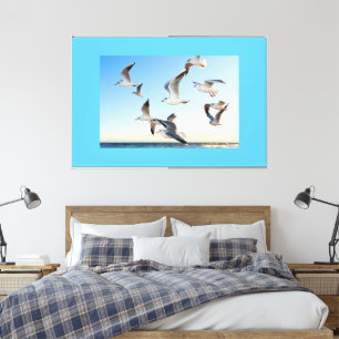 Toile Oiseaux volants Ciel Bleu Grand décor-Art mural mo