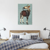 TOILE OKAPI & FEATHERS (Insitu(Chambre))
