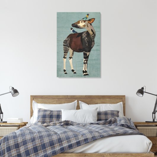 TOILE OKAPI & FEATHERS (Insitu(Chambre))