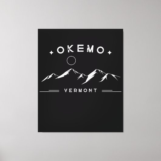 Toile Okemo Montagne Vermont (Recto)