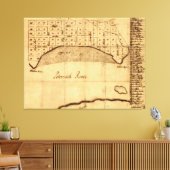 Toile Old Alexandria VA Carte par George Washington (174 (Insitu(Salon))