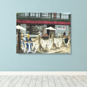 Toile Old Apple Box Café Aquarelle Petaluma+Calif, (Insitu (Plancher de Bois))