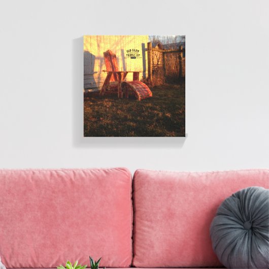 Toile Old Barne Rustic Co. Rustic Adirondack Chaise Suns (Insitu(Salon))