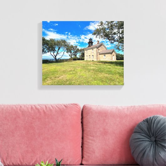Toile Old Field Point Lighthouse New York Enveloppé Canv (Insitu(Salon))