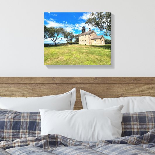 Toile Old Field Point Lighthouse New York Enveloppé Canv (Insitu(Chambre))