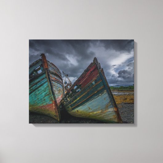 Toile Old fishing boats (Recto)