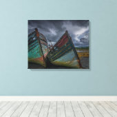 Toile Old fishing boats (Insitu (Plancher de Bois))