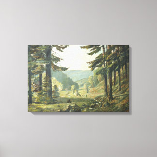 Toile Old German Oil Painting