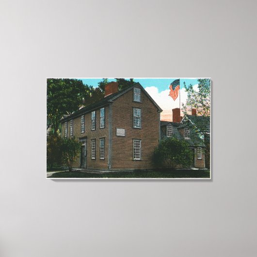 Toile Old Hancock Clark Vue de la maison # 3 (Recto)