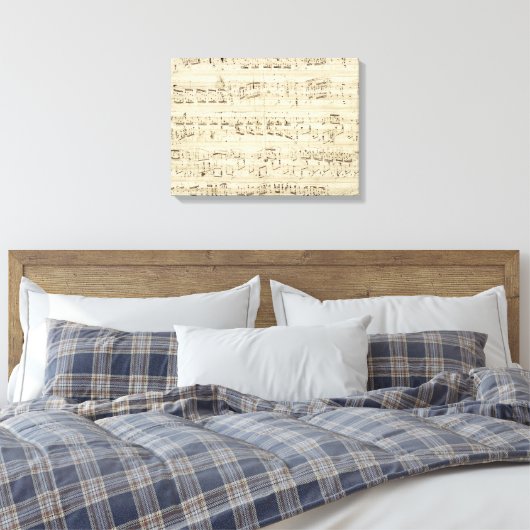 Toile Old Music Notes (Insitu(Chambre))
