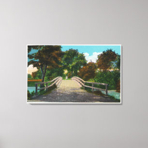 Toile Old North Bridge Vue de Minute Man Statue # 2