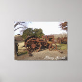 Toile Old tractor from days gone by on canvas (Recto)
