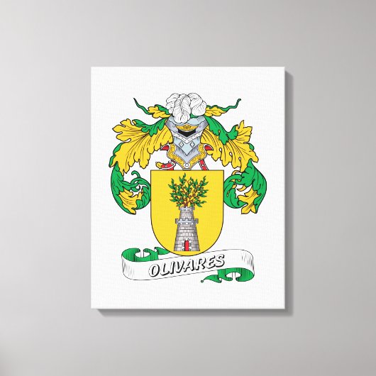 Toile Olivares Family Crest (Recto)