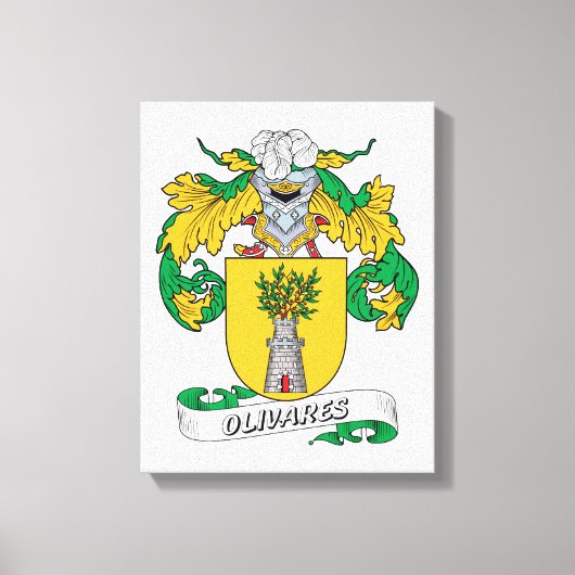 Toile Olivares Family Crest (Recto)