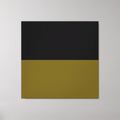 Toile Olive Grove de nuit. Bloc de couleur noir vert dor (Recto)