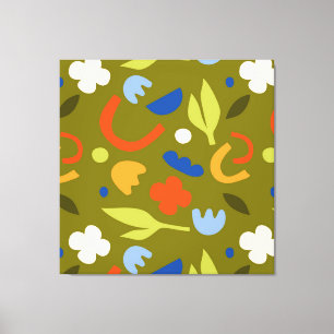 Toile Olive Meadow