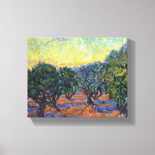 Toile Oliveraie de Vincent Van Gogh Impressionnisme Art