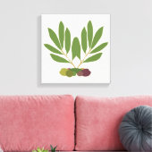 Toile Olives minimalistes et branches. (Insitu(Salon))